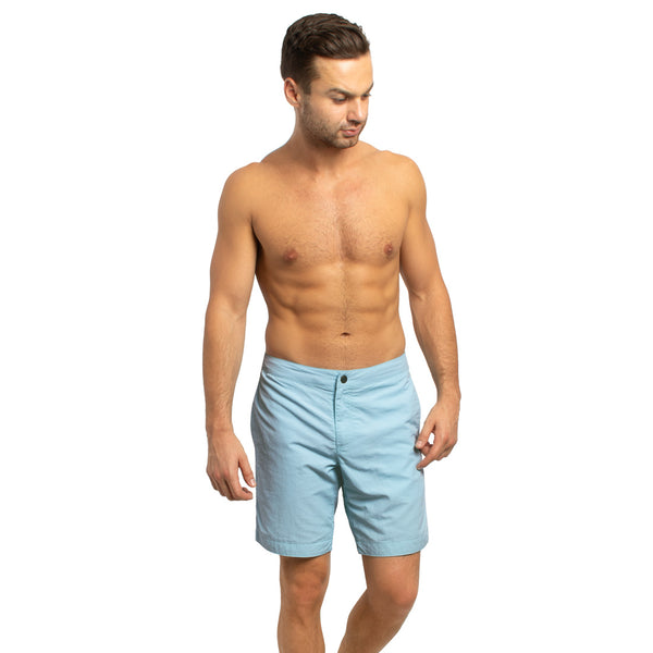 Aruba 8.5" Aqua Blue Swim Trunks