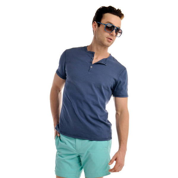 Henley, Indigo Blue
