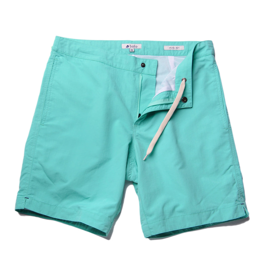 Aruba 8.5" Bright Lagoon Turquoise Swim Trunks